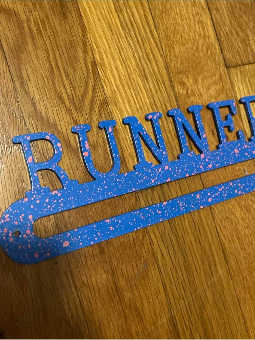 Medal Holder Display Hanger Trophy Shelf Wall Mount Medals runner girl running